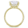 4-7/8 CT DEW Created Moissanite Engagement Ring in 10K Yellow Gold