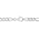 4 3/4 CT TGW Created Blue Sapphire Link Bracelet in Sterling Silver