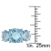 8 2/5 CT TGW Sky Blue Topaz 3-Stone Ring in Sterling Silver