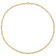 3.8MM Figaro Chain Necklace in Yellow Plated Sterling Silver