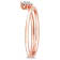 Diamond Accent Floral Promise Ring in 18K Rose Gold Over Sterling Silver