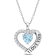 1 7/8 CT TGW Sky Blue and White Topaz Heart "I love You" Heart
Pendant with Chain in Sterling Silver