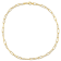 5MM Diamond Cut Paperclip Chain Necklace in Yellow Plated Sterling Silver