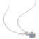 1 3/5 CT TGW Sky Blue Topaz Halo Pendant with Chain in Sterling Silver