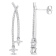 1 CT TGW Lab Grown Diamond Earrings in 14K White Gold