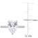 3-1/2 CT DEW Created Moissanite Engagement Ring in 10K White Gold