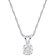 0.50ctw Lab-Grown Diamond Solitaire Pendant with Chain in 14K White Gold