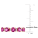 1 3/5 CT TGW Rhodolite and White Topaz Semi Eternity Ring in Rose Plated
Sterling Silver