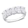 2 1/2 CT DEW Created Moissanite Anniversary Ring in Sterling Silver