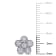 1 CT TW Diamond Flower Stud Earrings in 14k White Gold