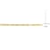 3MM Diamond Cut Figaro Chain Necklace in Yellow Plated Sterling Silver