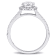 1 1/3 CT TW Lab-Grown Diamond Halo Ring in 14K White Gold