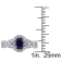 2 1/10 CT TGW Created Blue and Created White Sapphire Crossover Twist
Ring in Sterling Silver