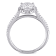 2 CT DEW Created Moissanite and 1/4 CT TW Diamond Halo Engagement Ring
in 14K Gold