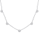 2 1/4 CT DEW Created Moissanite Yard Necklace in Sterling Silver