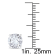 4-4/5ctw Created White Sapphire Stud Earrings in Sterling Silver