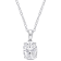 2 CT DEW Created Moissanite Solitaire Heart Design Pendant with Chain in
Sterling Silver