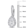 2 5/8 CT DEW Created Moissanite Teardrop Halo Leverback Earrings in
Sterling Silver