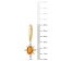 1 3/4 CT TGW Madeira Citrine and White Topaz Drop Earrings in 18K Yellow
Gold Over Sterling Silver