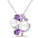 6.5-8MM Freshwater Cultured  Pearl and 1 3/8 CT TGW Multi-Gemstone
Pendant in Sterling Silver