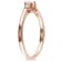 1/6 CT TGW Morganite and Diamond Accent Ring in 18K Rose Gold Over
Sterling Silver