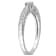 1/10 CT TW Diamond Vintage Engagement Ring in Sterling Silver
