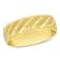 Men's 6mm Striped Wedding Band in 10K Yellow Gold