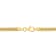 4MM Double Curb Link Chain Necklace in Yellow Plated Sterling Silver