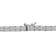 5 7/8ctw Lab-Grown Diamond Double Layer Tennis Necklace in 14K White Gold