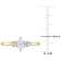 3/8 CT TW Diamond Ring in 14K Yellow Gold