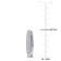 1 1/3 CT TGW White Sapphire Hoop Earrings in 10K White Gold