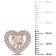 1.75CTW Morganite Simulant and Cubic Zirconia Heart Earrings in 18K Rose
Gold Over Sterling Silver