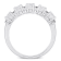 1 CT DEW Created Moissanite and 1/6 CT TW Black Diamond Semi Eternity
Ring in 10K White Gold