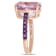 7 7/8 CT TGW Amethyst & Rose de France Ring in 18K Rose Gold Over
Sterling Silver with Black Rhodium