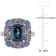 5 4/5 CTW Multi-Gemstone and Diamond Accent Cocktail Ring in Sterling Silver