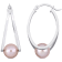 8-8.5 MM Pink Freshwater Cultured Pearl Earrings in Sterling Silver