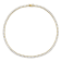 33 CT TGW Created White Sapphire Tennis Necklace in Yellow Plated
Sterling Silver