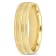 Ladies 6mm Double Row Textured Wedding Band in 14K Yellow Gold