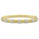 14K Two-tone Gold 3/4 CT TW Diamond Bangle
