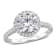 2 3/8 CT TW Lab-Grown Diamond Halo Engagement Ring in 14K White Gold