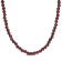 16 CT TGW Garnet Beaded Necklace with Yellow Plated Sterling Silver Clasp