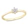 Diamond Accent Promise Ring in 18K Yellow Gold Over Sterling Silver