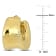 20MM Polished Huggie Earrings in 18K Yellow Gold Over Sterling Silver
