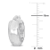 18mm Huggie Hoop Earrings in 10k White Gold