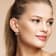 5-6.5MM Freshwater Cultured Pearl Dangle Earrings in 14K White Gold