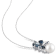 7-9MM Freshwater Cultured Pearl and 2 3/4 CT TGW Topaz and Sapphire
Pendant in Sterling Silver