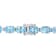 28 1/2 CT TGW Oval-Cut Sky-Blue Topaz Tennis Bracelet in Sterling Silver