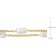 10-15.5MM Freshwater Cultured Pearl with Curb Chain Bracelet in Yellow
Plated Sterling Silver