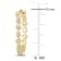 1/10 CT TW Diamond Hoop Earrings in 10k Yellow Gold