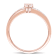 1/4 CT TGW Morganite and Diamond Accent Heart Ring in 18K Rose Gold Over
Sterling Silver